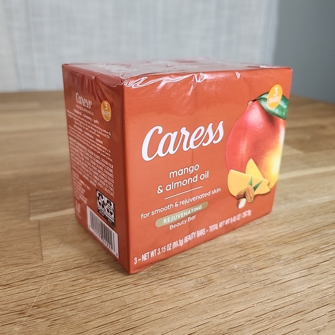 Caress Mango & Almond Oil Rejuvenating Beauty Bar Soap 3-Pack