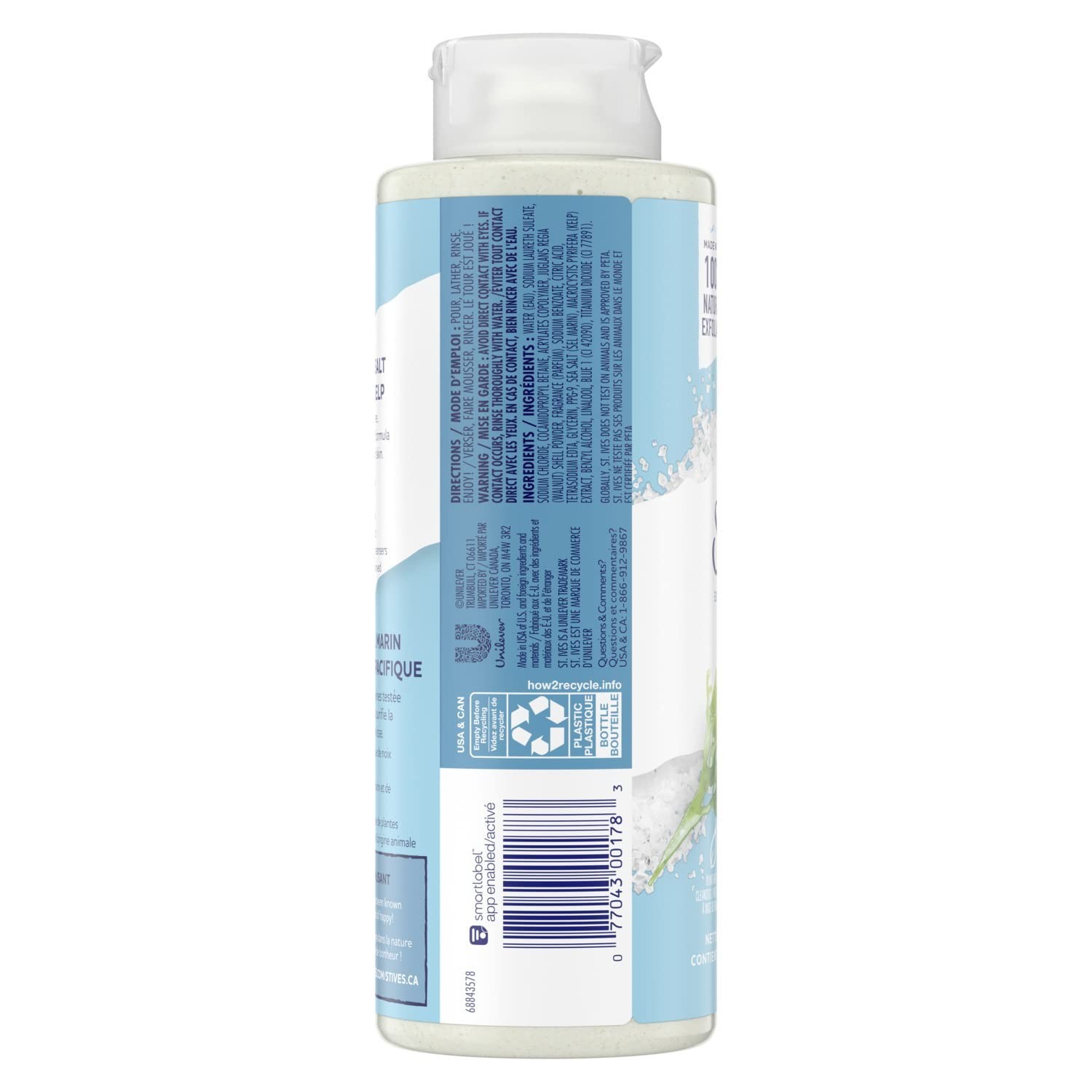 St. Ives Exfoliating Body Wash Sea Salt & Pacific Kelp 16oz – Pack of 2