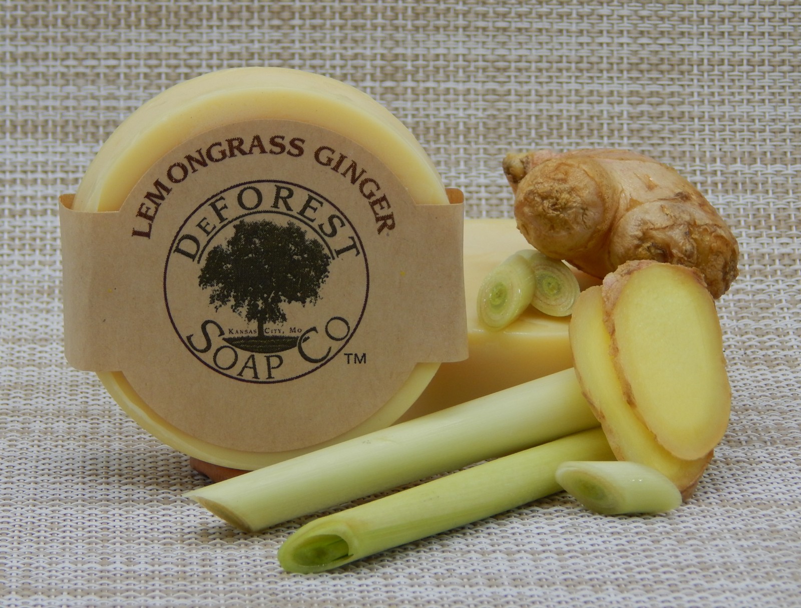 LEMONGRASS GINGER Scent, All natural, Handcrafted, Body Bar, 3.5 oz
