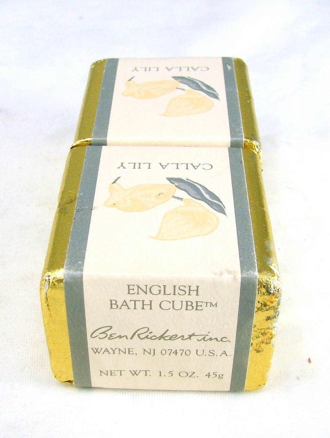 Ben Rickert Total of 4 Bath Cubes Calla Lily 1.5 oz@ NEW Wrapped imperfect