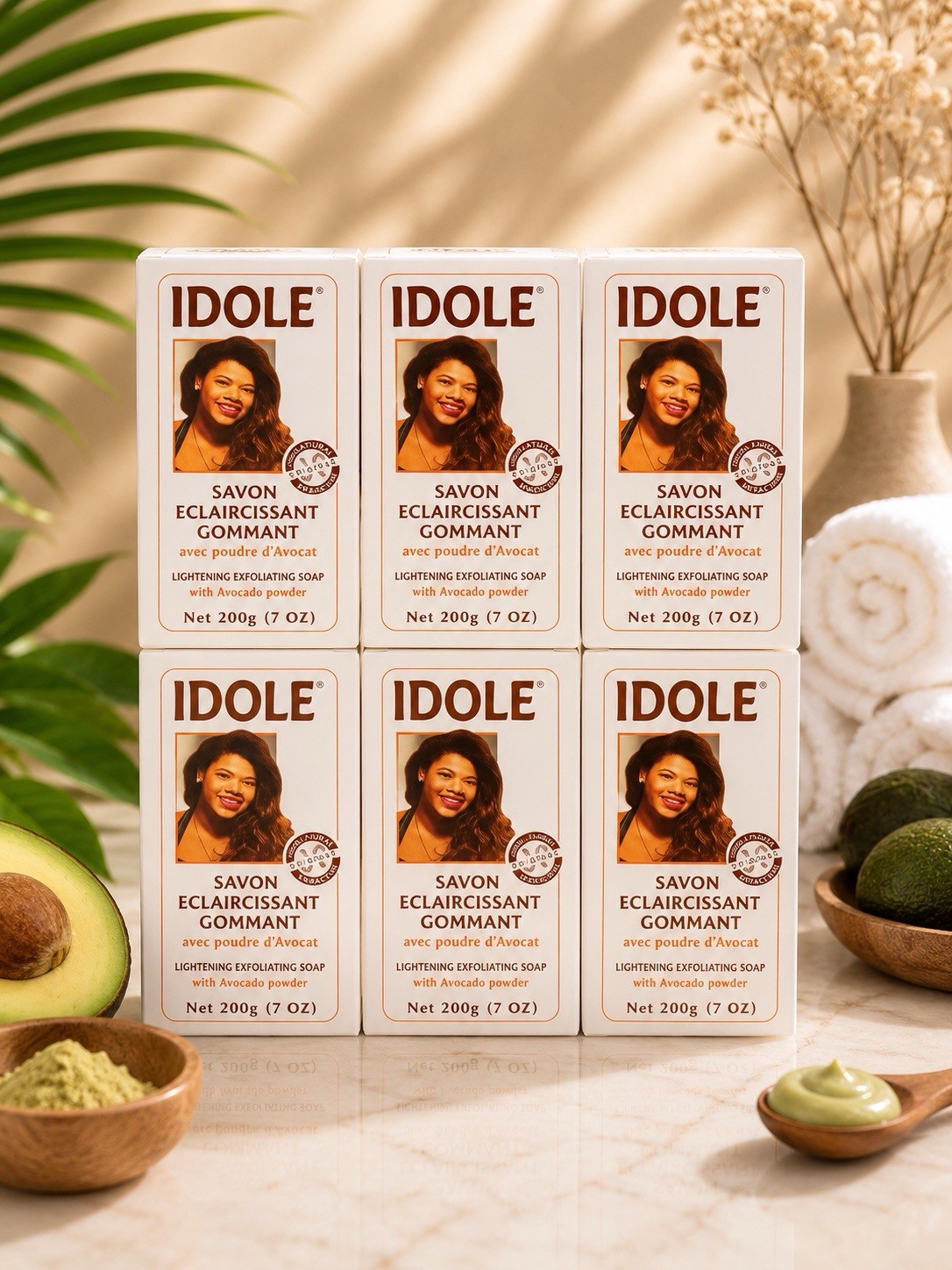 Idole Savon Eclaircissant Gommant Lightening Exfoliating Soap 200g/7oz