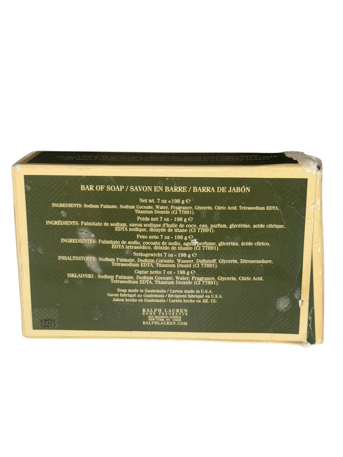 Vintage LAUREN Sparkling Sky by Ralph Lauren Soap Big Bar 7 oz