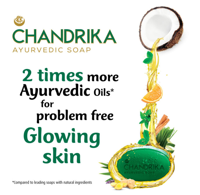 Chandrika Ayurvedic Soap Classic 125g x3 +75g Free Coconut Herbal Bath Soap