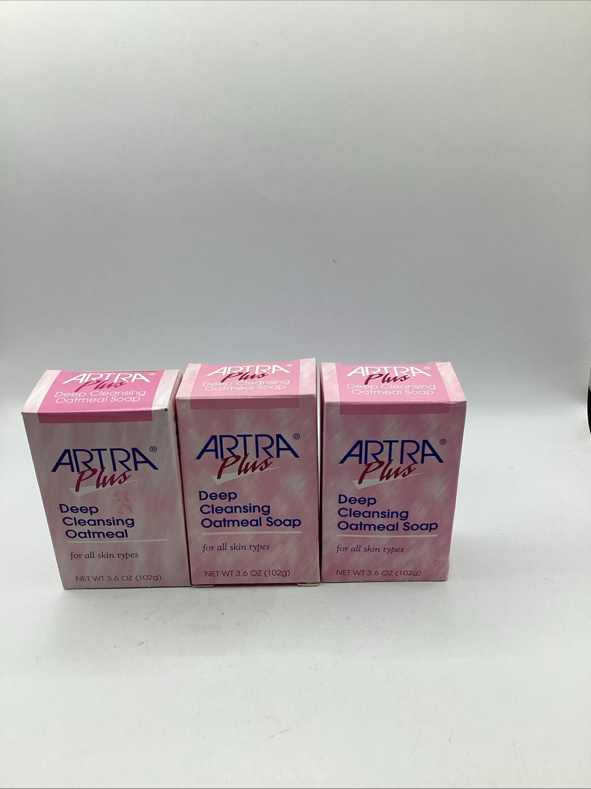 Lot of 3 Artra Plus Deep Cleansing Oatmeal Soap 3.6 oz each NEW