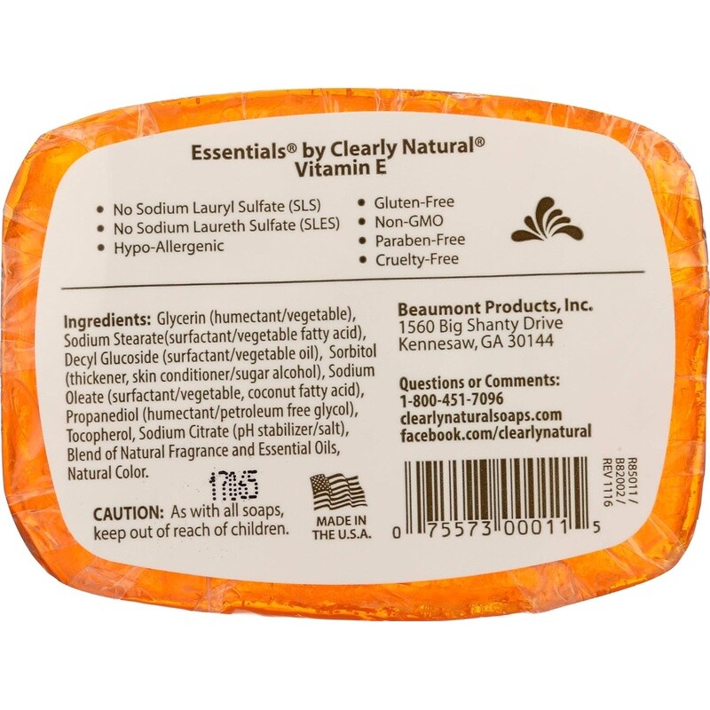 Glycerine Soap Bar W/ Vitamin E Moisturizing Natural Cleansing Skin Care 4 Oz US