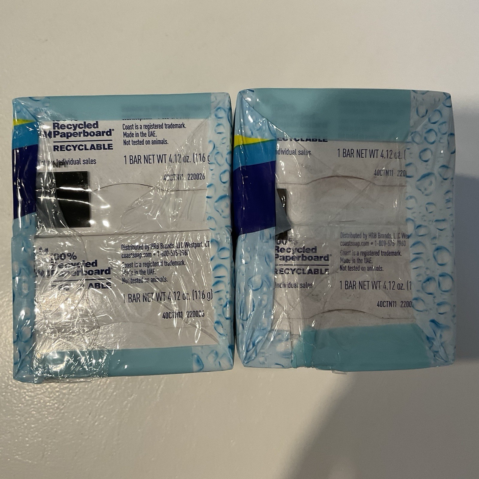 Pack of 2 Coast Deodorant Soap Bar Fresh Scent 4.12 oz Each Eye Opener Lot Of 2