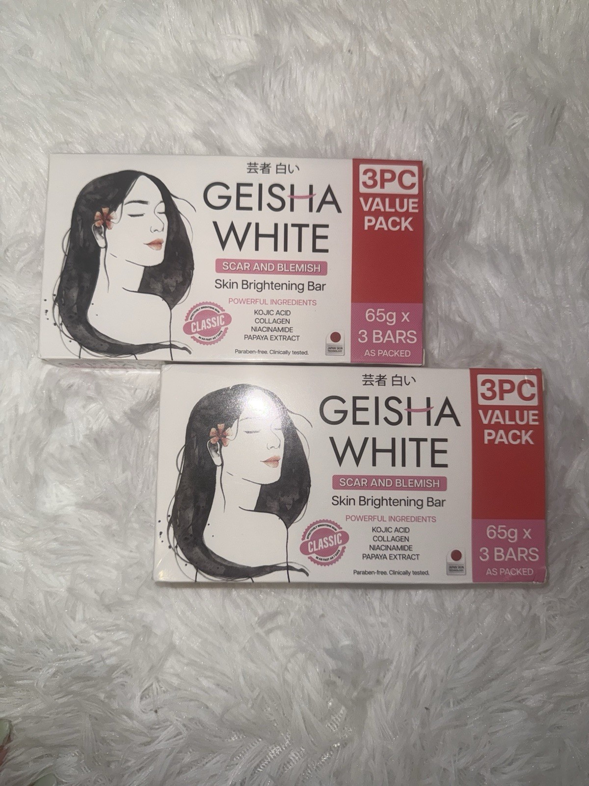 GEISHA WHITE SKIN BRIGHTENING BAR 65gx3bars