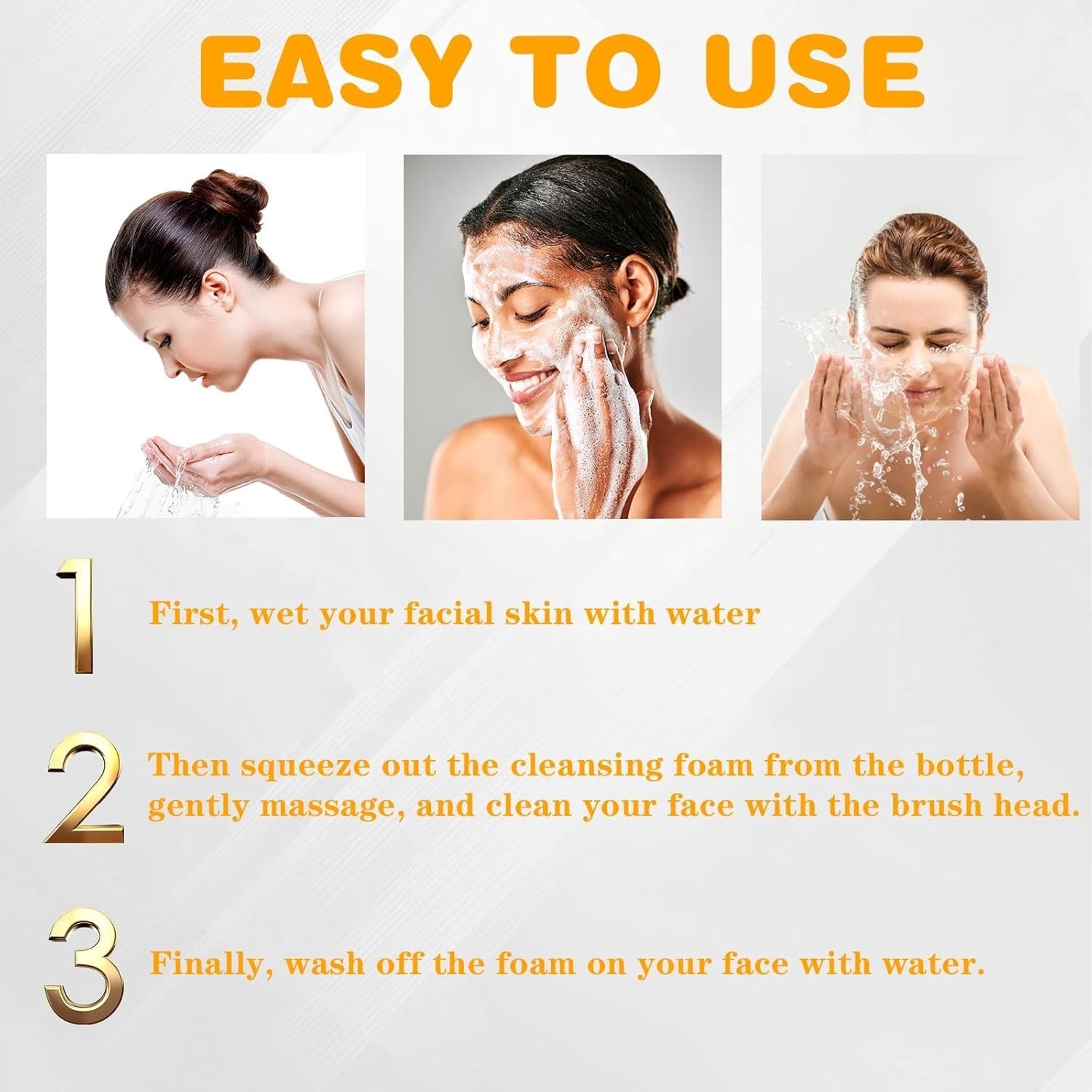2 Pack Turmeric Lemon Face Wash with Brush,Turmeric Soap Lemon Soap Deep Clean