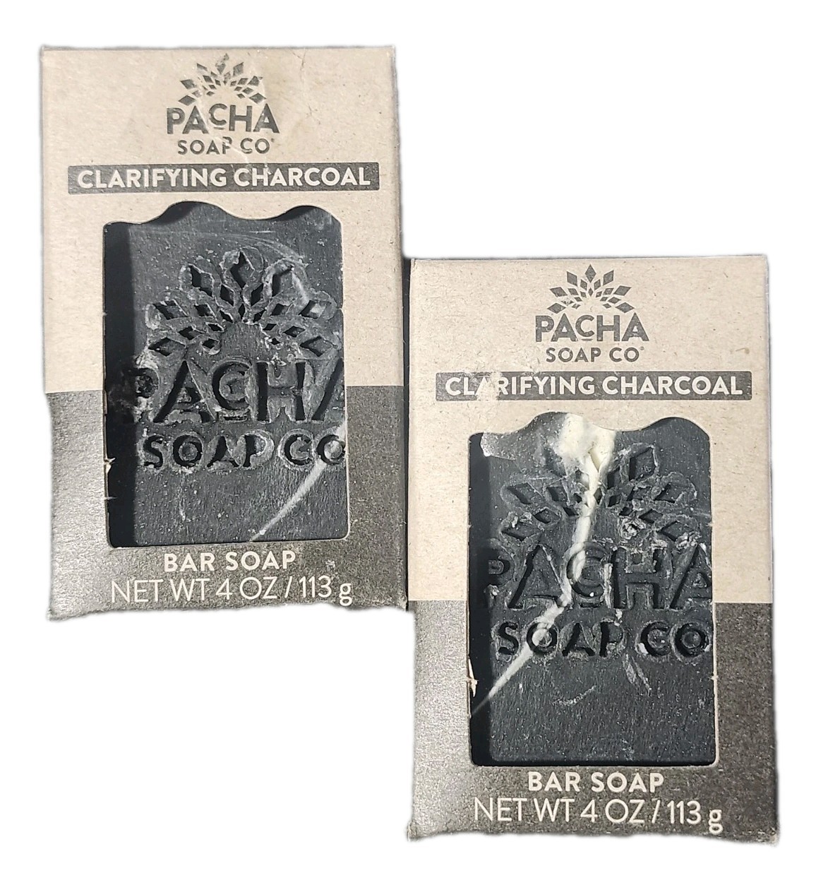 🖤 ⭐ Pacha Soap Co. Clarifying Charcoal Bar Soap Bundle (2 Bars) – Vegan