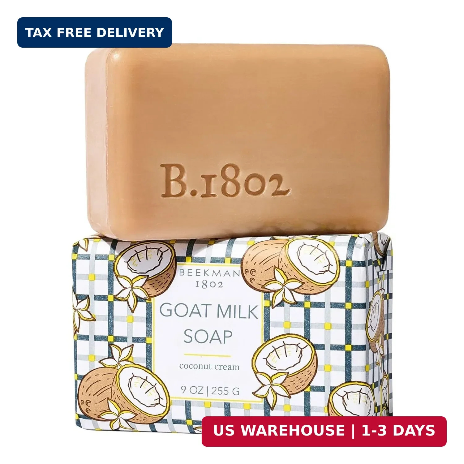 Beekman 1802 Goat Milk Soap – Moisturizing Hand & Body Soap Bar with Shea Butter