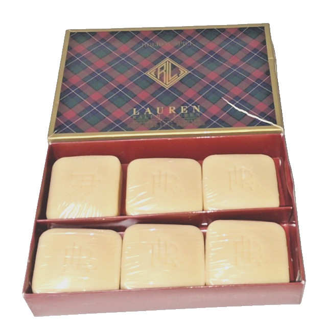 RALPH LAUREN Set of (6) Holiday Wreath Scented Luxury Soaps 2.9oz Each – Estate