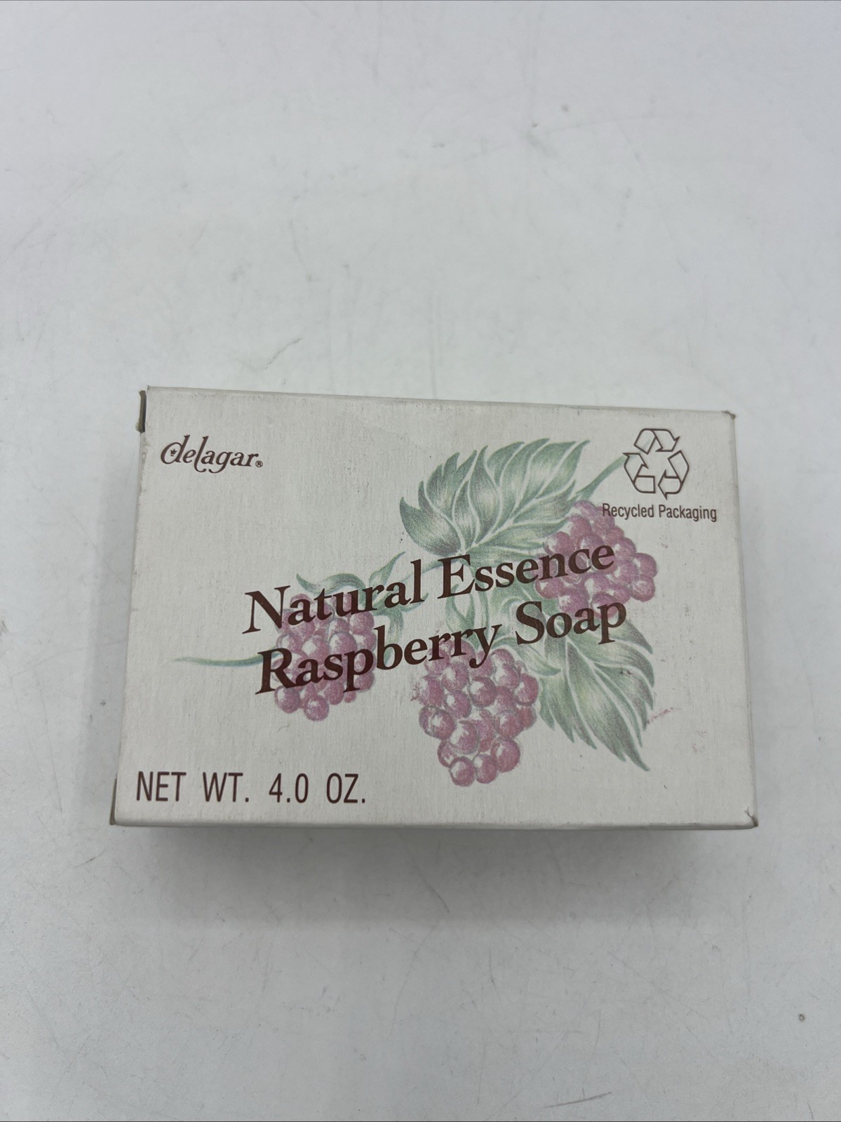 Vintage Delagar Natural Essence Raspberry Soap Retired Scent NOS