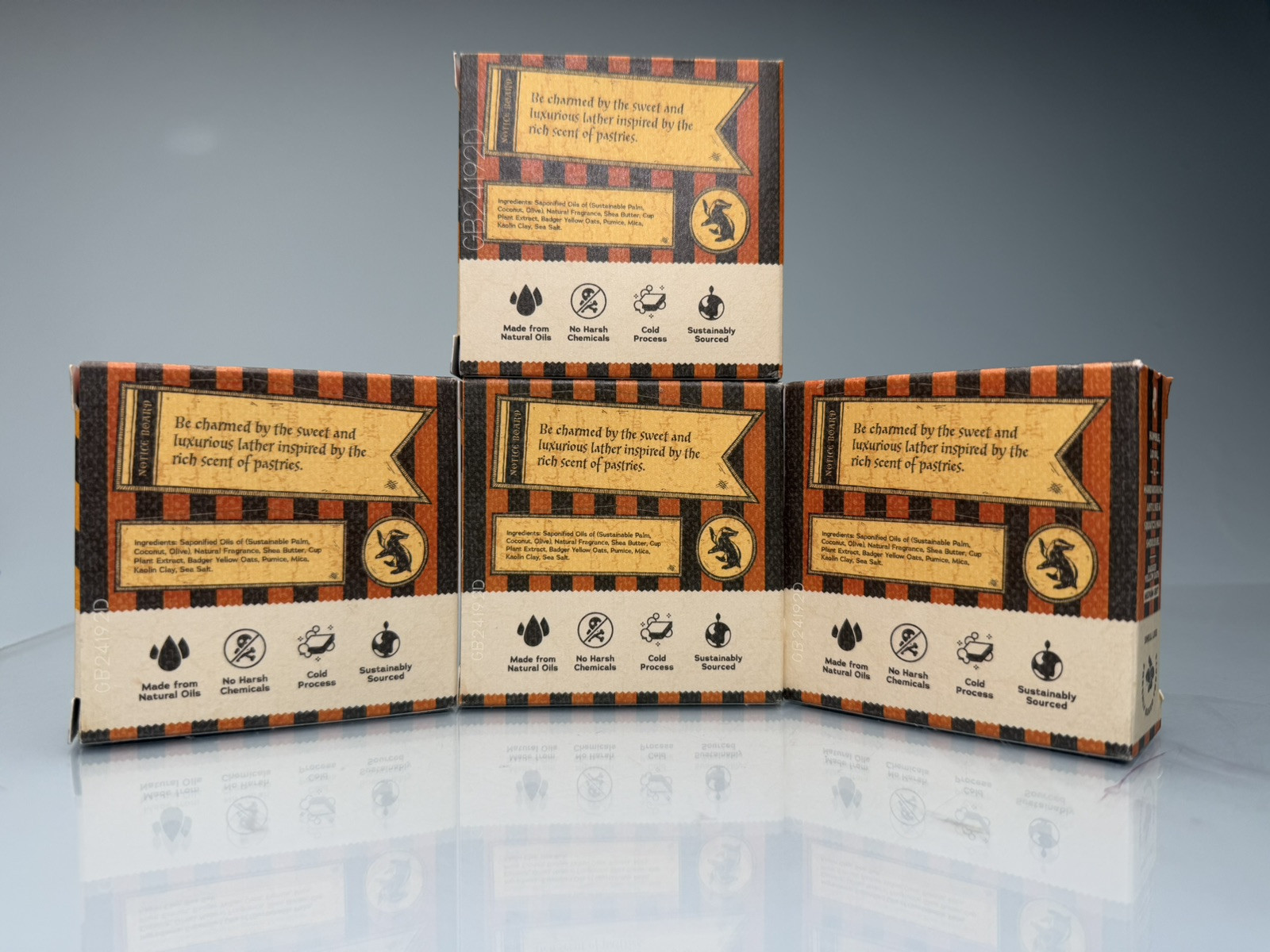4X Dr. Squatch Limited Edition Lather Of The Loyal Harry Potter Soap Hufflepuff