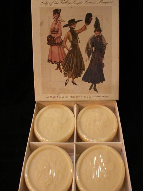 Authentic French Soap – Lily Of The Valley Savon Muguet – (4) 5.25 oz bars – NIB