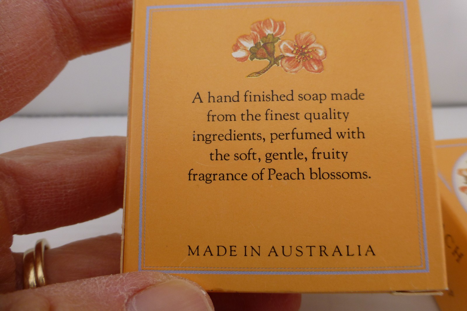 Brown’s Peach Guest Soap 35g Net Bar 2-Pack Hand Finished Made in Australia B2