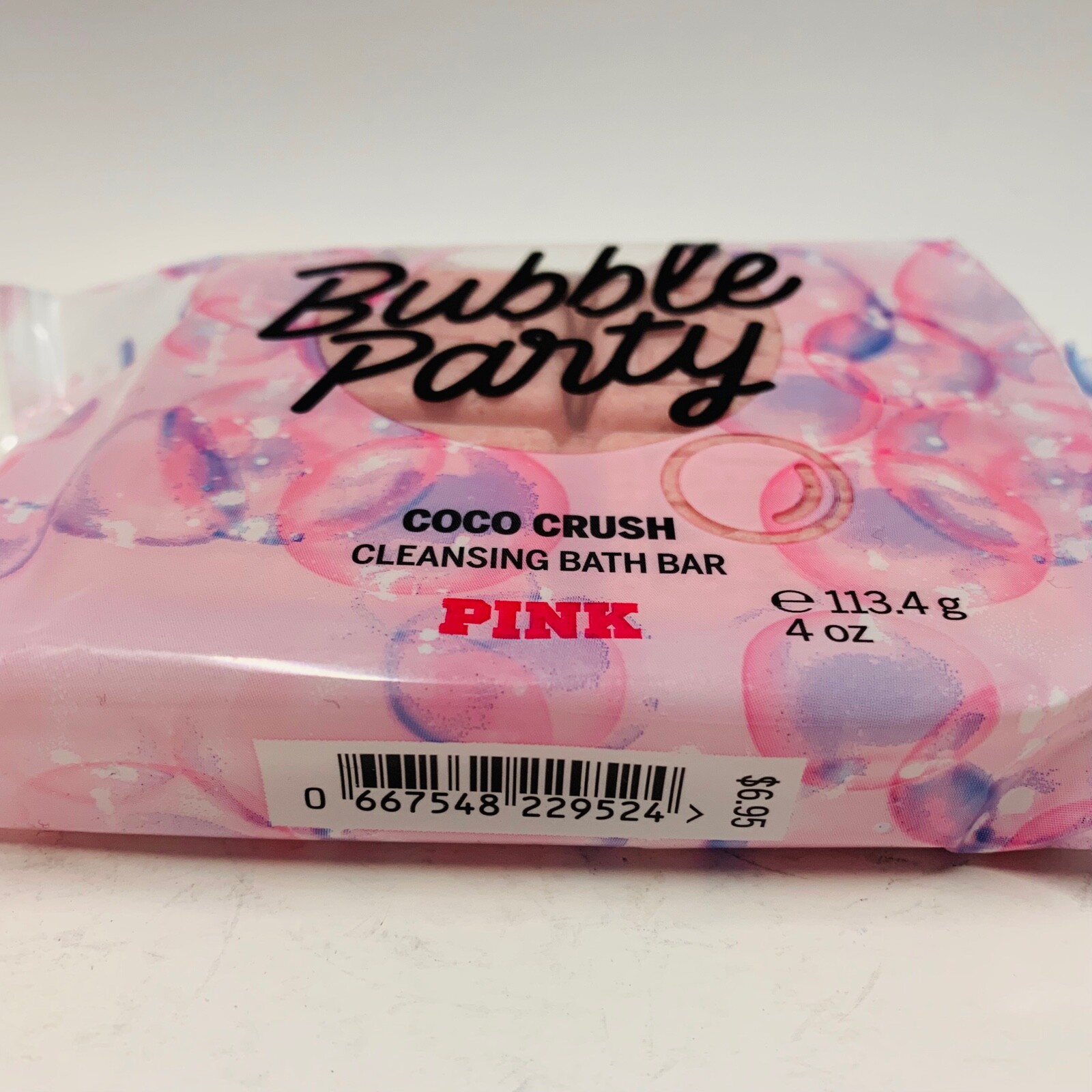 2 Victoria’s Secret Pink Bubble Party Coco Crush Cleansing Bath Bar Soak 4 oz