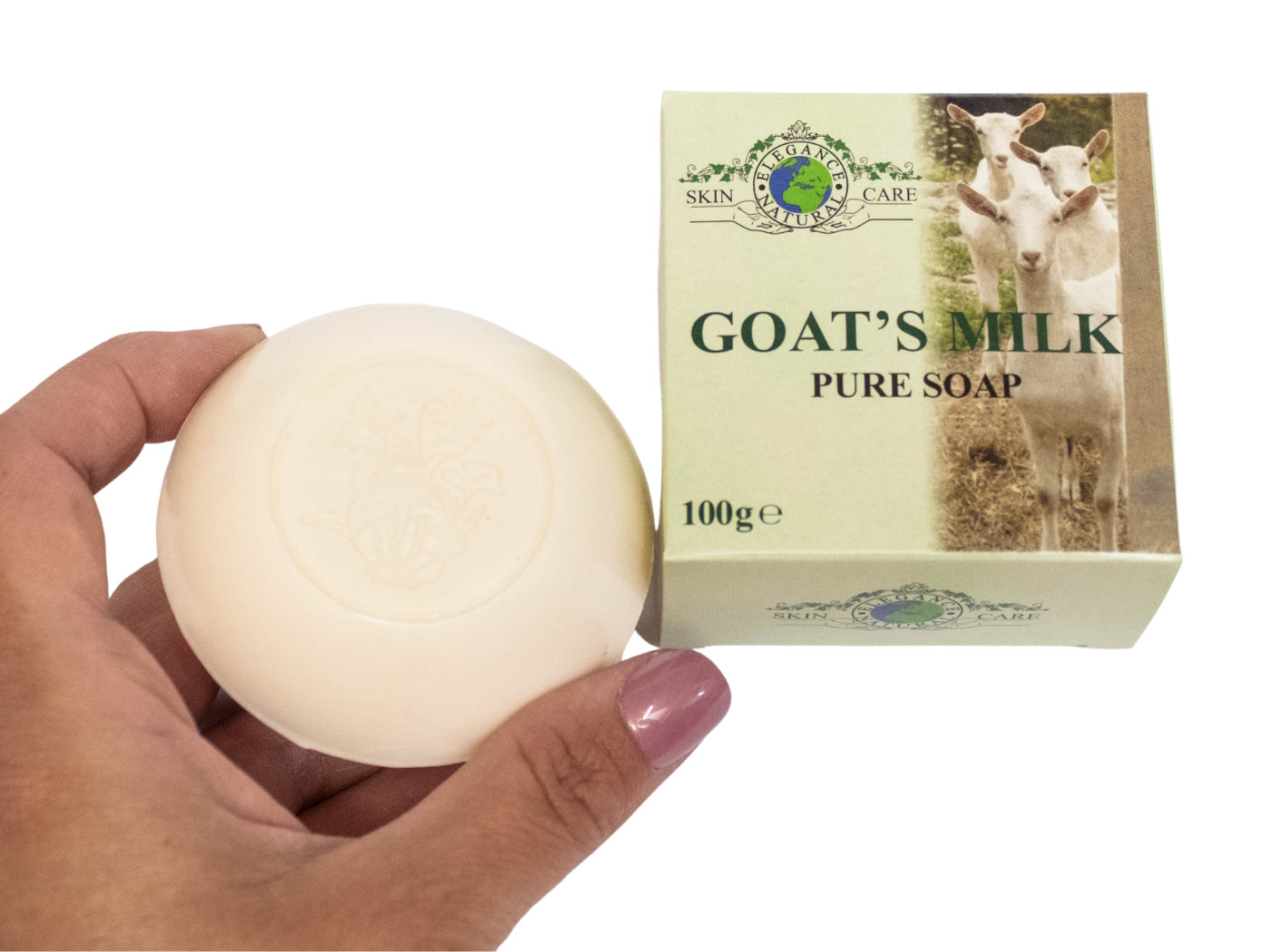 Goats Milk Pure Soap 100g Goat Dry sensitive skin UK Vegetarian Eczema psoriasis