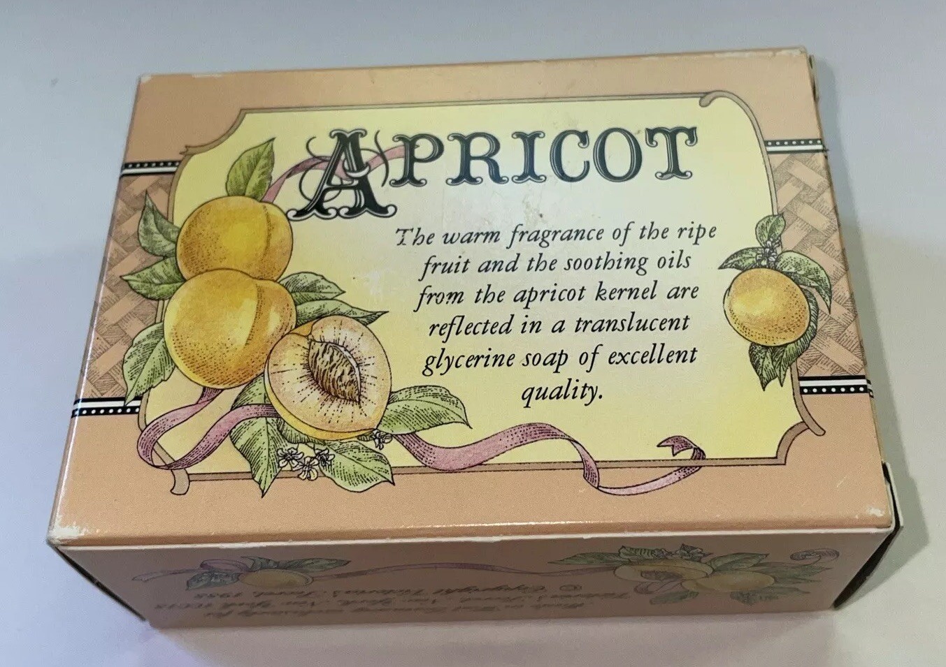 Victoria’s Secret Apricot Fragrance Glycerine Bar Soap NIB 4.4 Oz West Germany