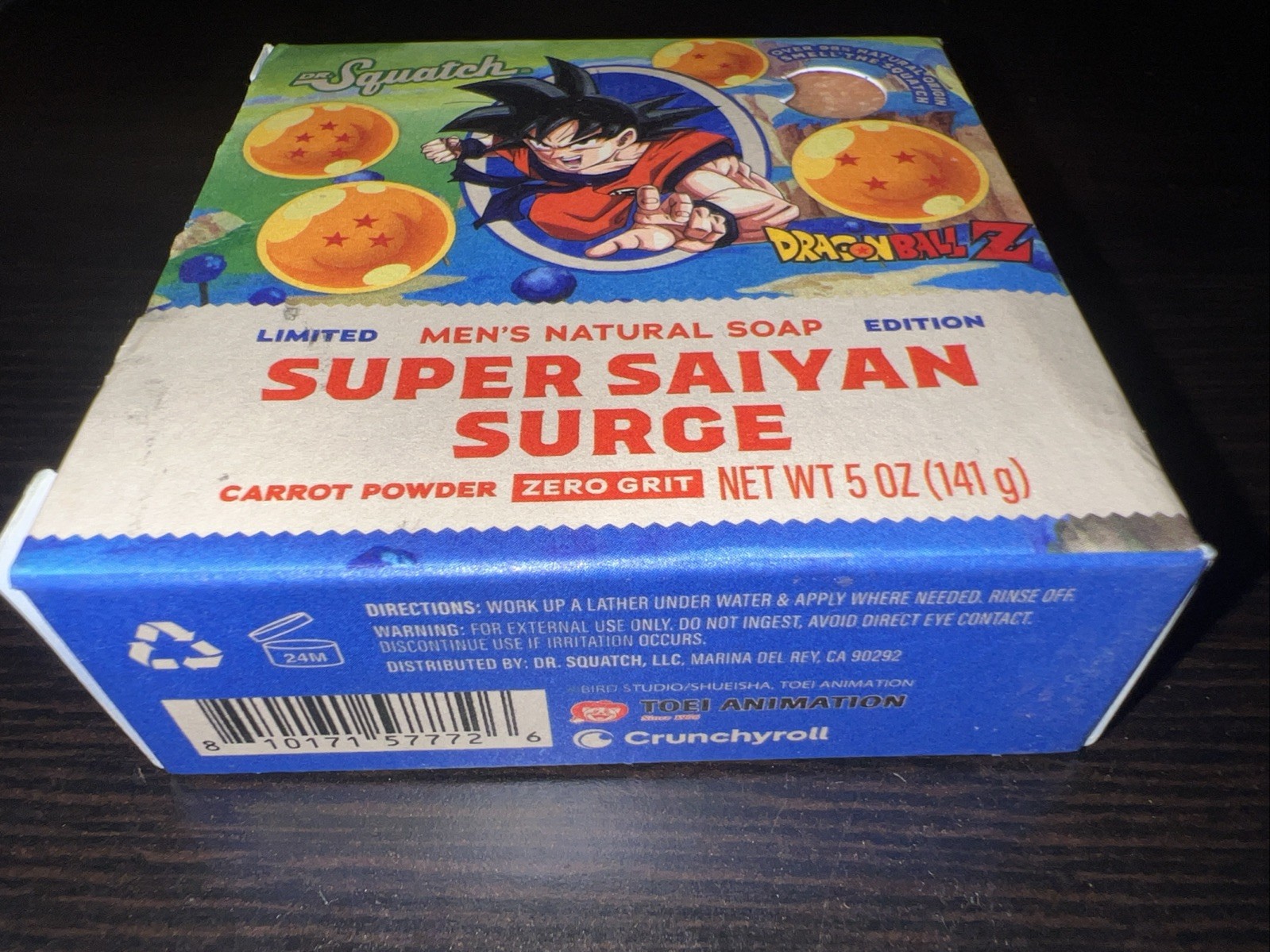 Dragon Ball Z Super Saiyan Surge Soap 5oz . Dr Squash