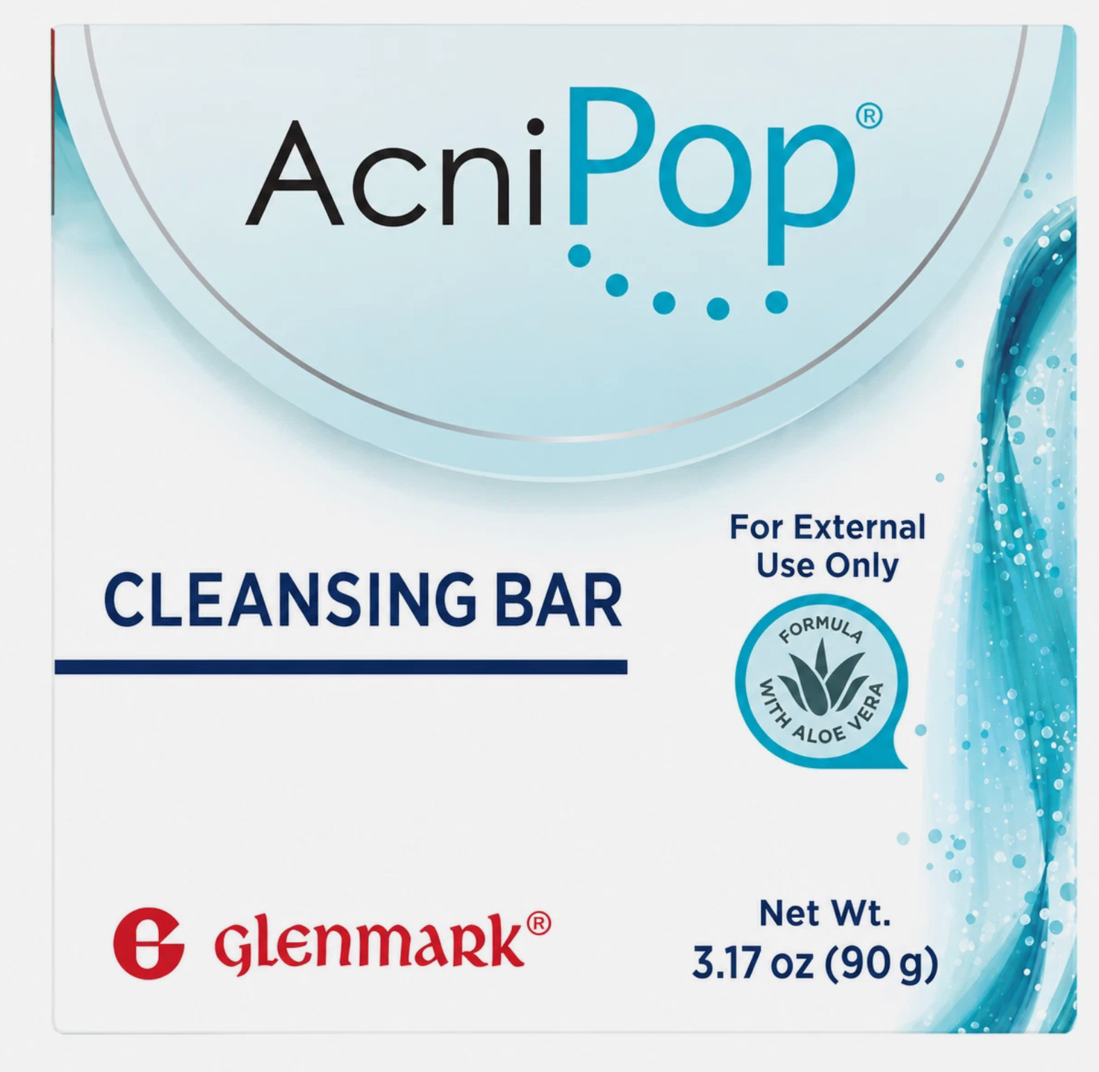 AcniPop Cleansing Bar with Aloe Vera Non-Comedogenic 90g