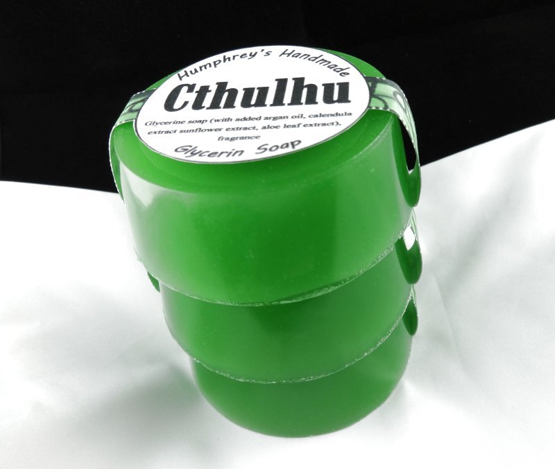 CTHULHU Glycerin Soap Ocean Citrus & Soft Woods, Unisex Horror Stocking Stuffers
