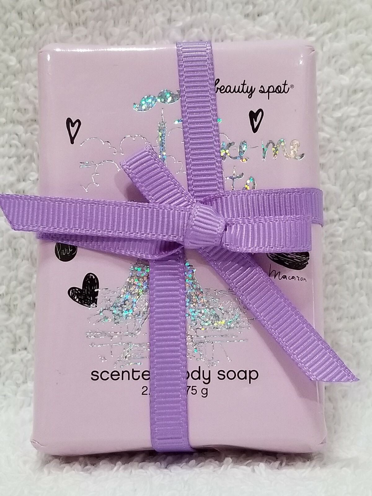 My Beauty Spot SCENTED BODY SOAP Lavender Vitamin E Take Paris 2.6 oz/75g New