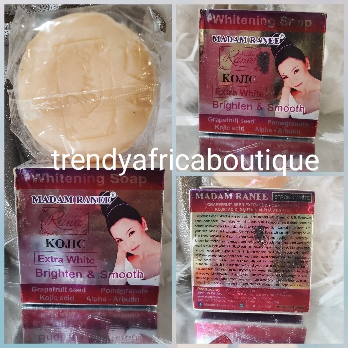 1 Soap Sale: Madam RANEE Whitening Soap Kojic. 160g X 1 Brighen & Smooth