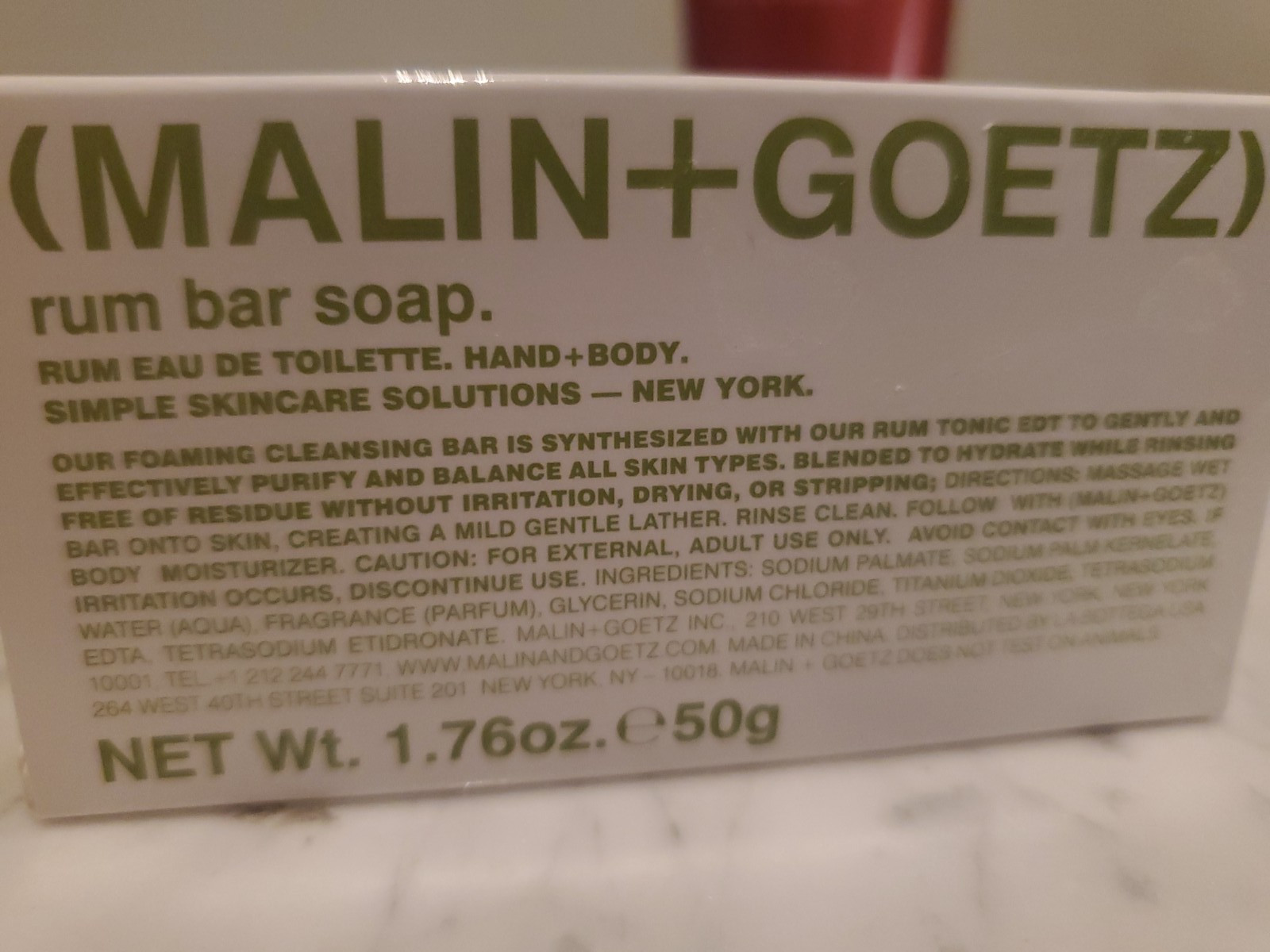 4 MALIN + GOETZ RUM BAR SOAP~1.76oz ea.~TRAVEL~plus Elemis Shower Cream 1.6~NEW