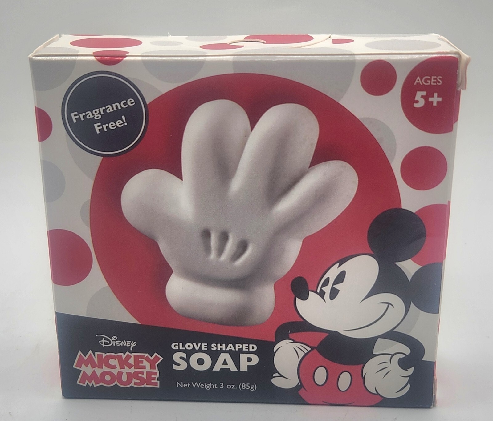 Disney Mickey Mouse White Glove Hand Shaped Soap Fragrance Free NEW in Box