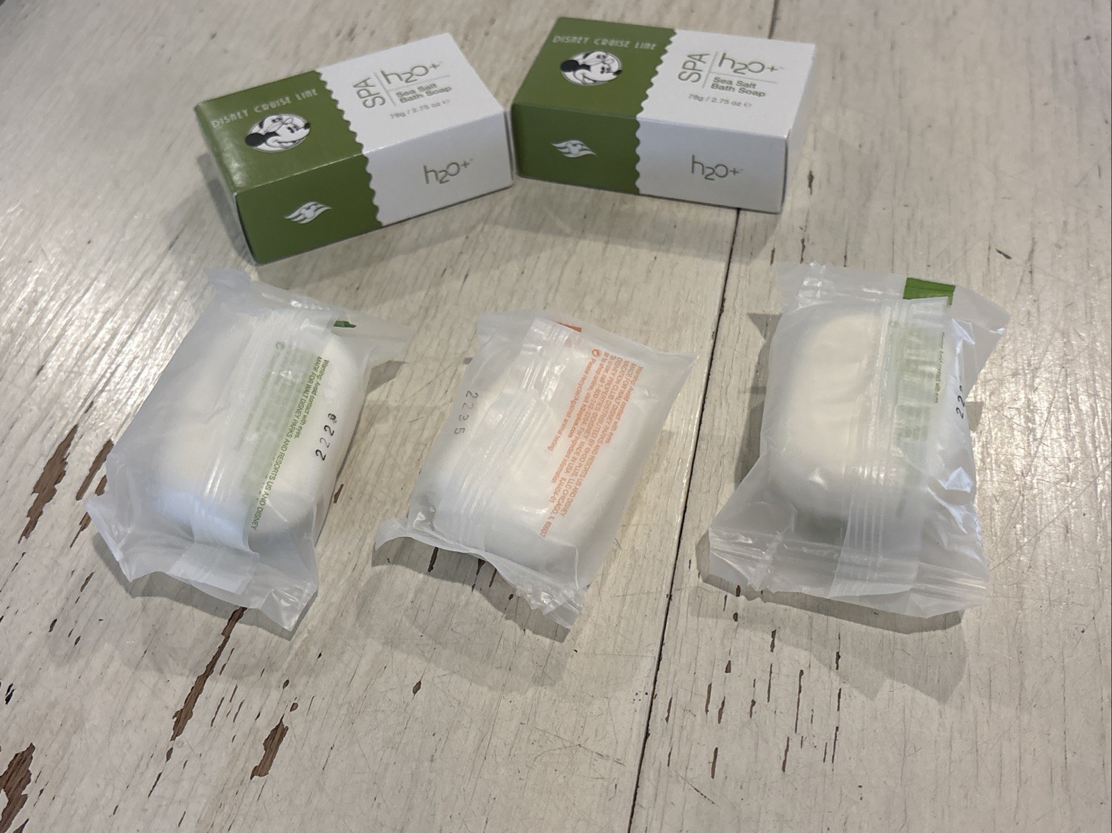 Disney Resort & Cruise H2O Soap Bars Facial & Bath Mixed Lot Of 5 New