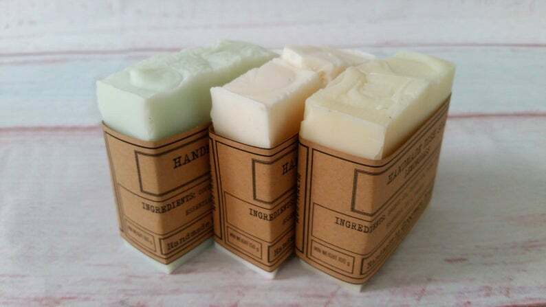 Handmade Dish Washing Soap Bars 3 Pack Citrus Aromatherapy Zero Waste 100 Grams