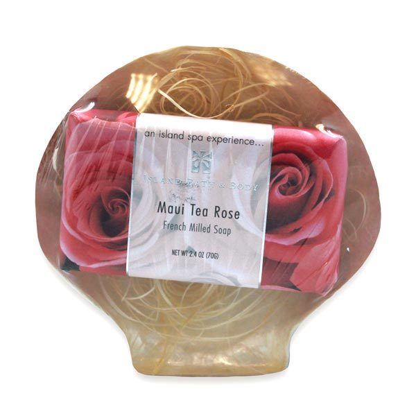 Sea Shell Maui Tea Rose Scented Soap Tropical Gift Set – 49769
