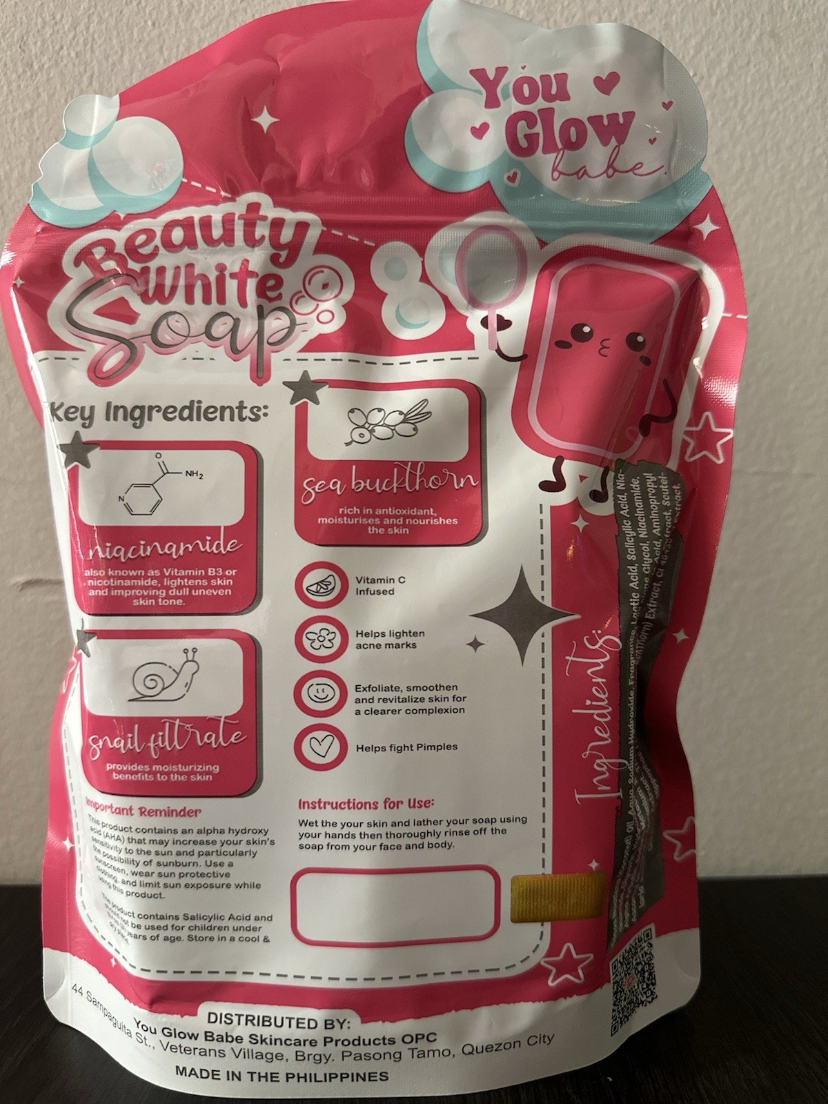 Beauty White Soap by You Glow Babe, 5 Bars x 70g
