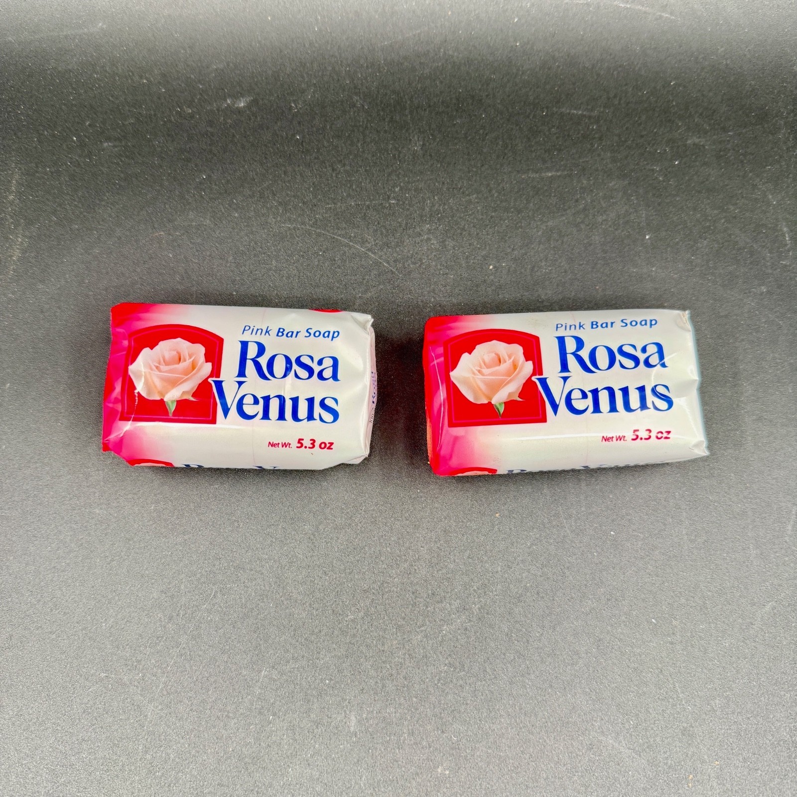 Pack of 2 Rosa Venus Pink Bar Soap 5.3 oz Classic Mexican Bath Soap La Corona