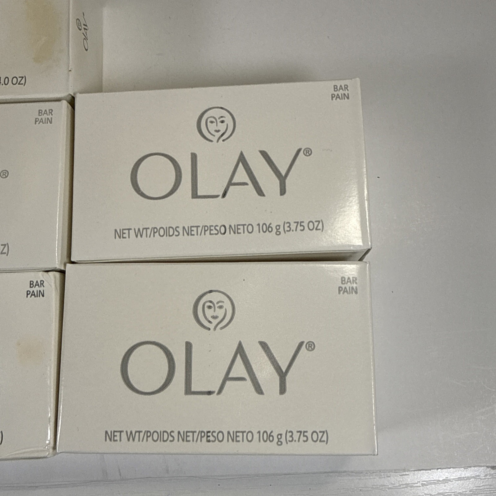 Vintage OLAY Beauty Bar Lot Of 8 NOS Original White 4.0 & 3.75 Oz 1990-2000s USA