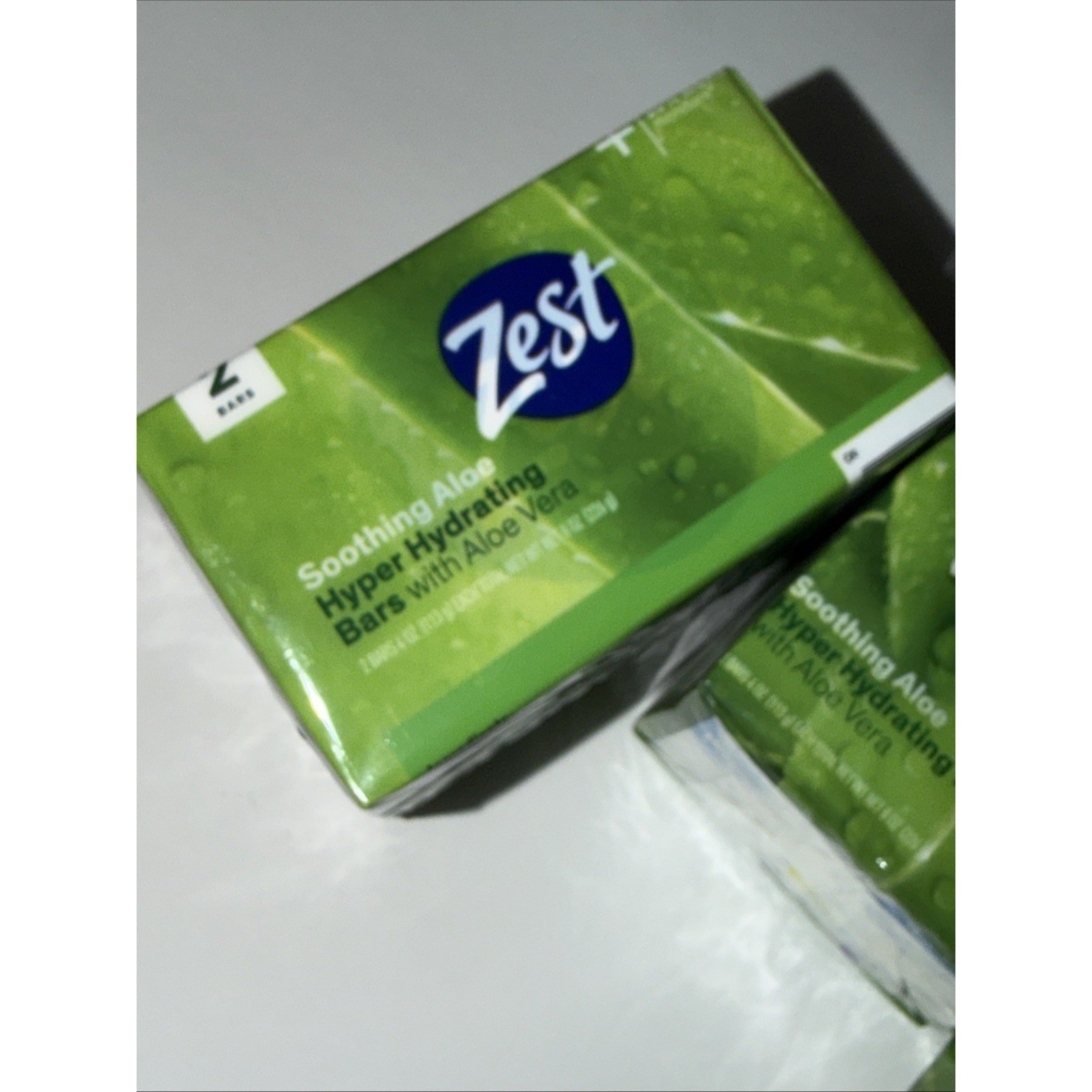 Zest Soothing Aloe Hyper Hydrating Bar Soap with Aloe Vera 4oz 6 Bars Total
