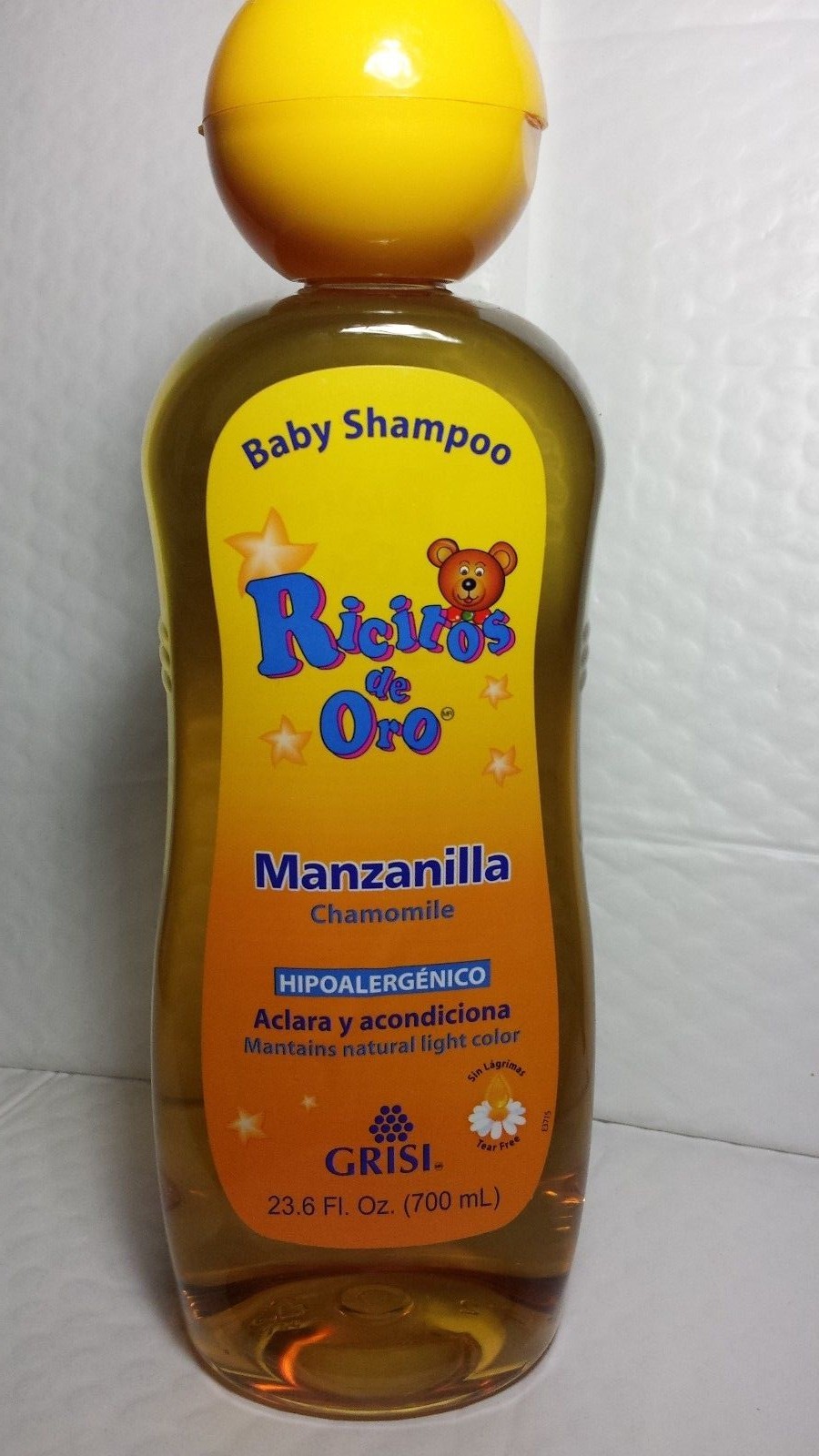 BABY SHAMPOO RICITOS DE ORO CHAMOMILE MANZANILLA 23.6 FL OZ 700 ML BIG SIZE