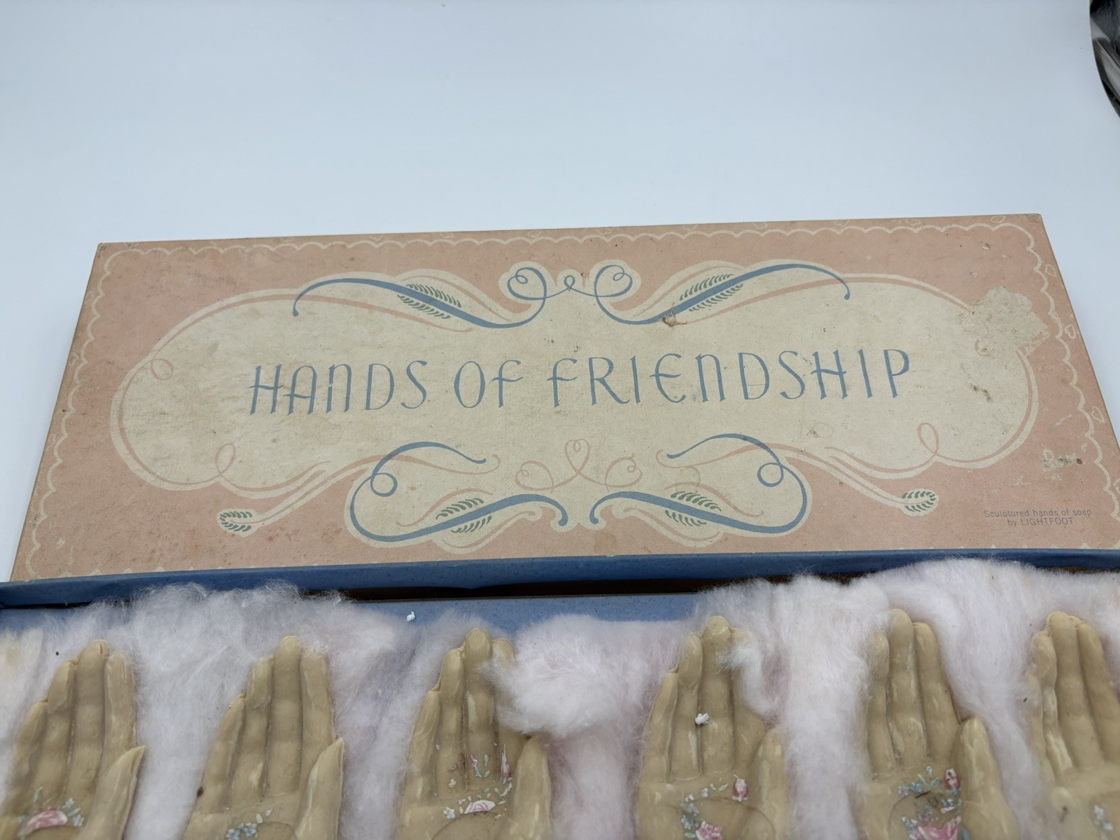 Antique Hands Of Friendship Soap NOS