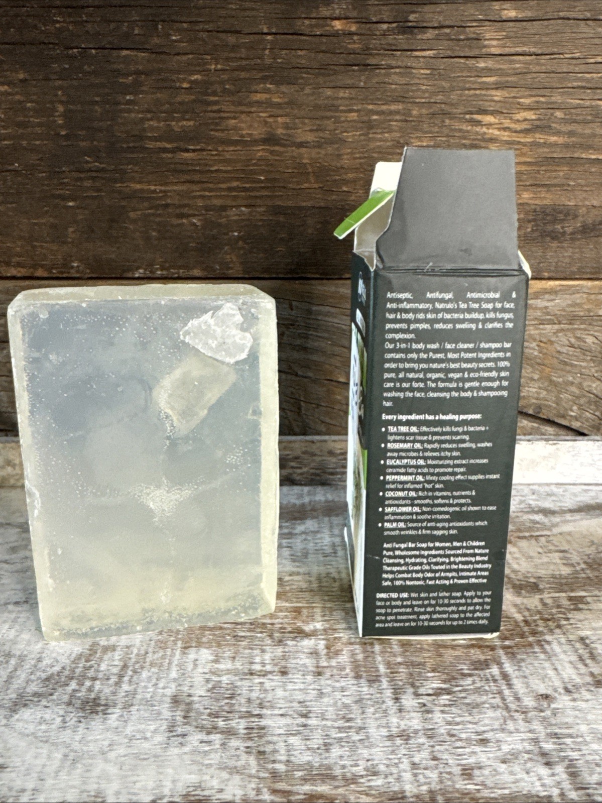 Natrulo Tea Tree Oil Soap Bar Face & Body 4oz | MSRP = $13