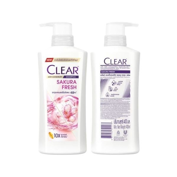 Clear Sakura Fresh Anti-Dandruff Scalp Care Cooling Fresh Shampoo 370ml 3x