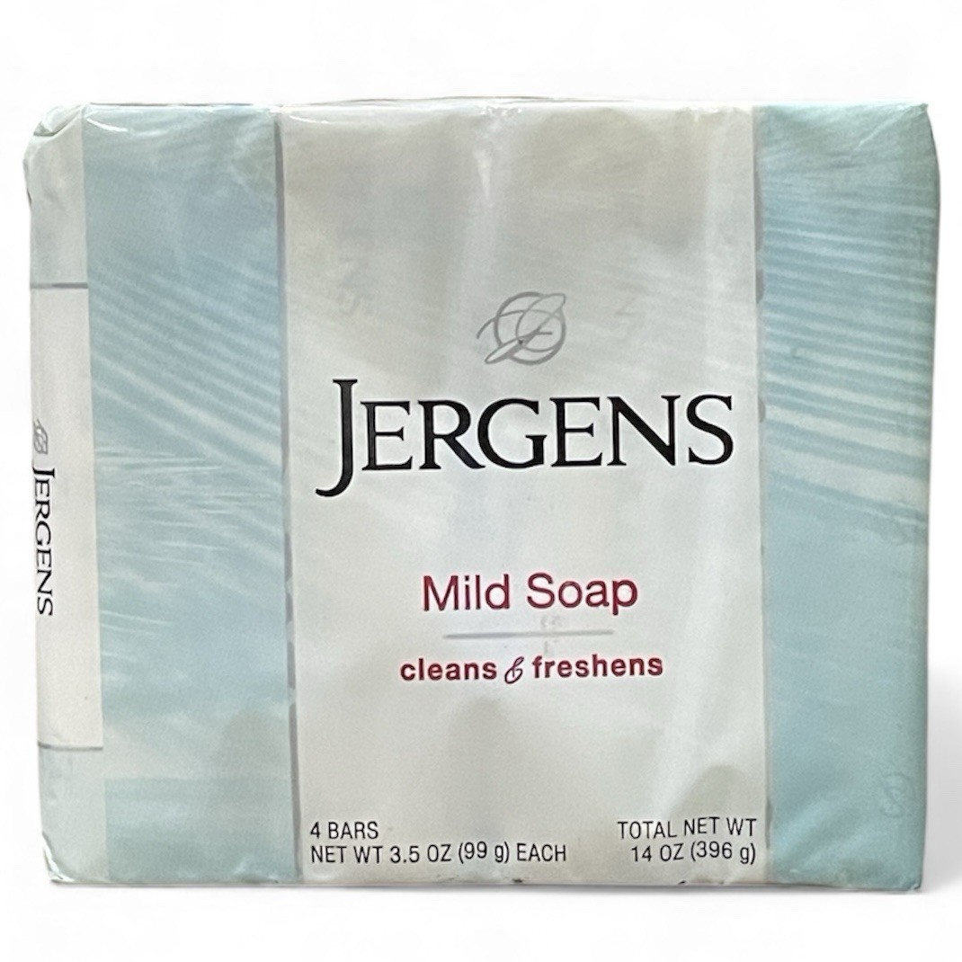 6 Packs Jergens Mild Soap 3.5oz Bath Bar Soap (24 Bars in Total) 14oz New