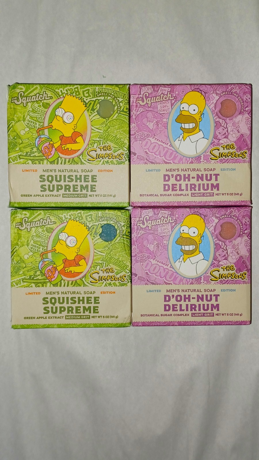 Dr. Squatch x The Simpsons Natural Soap Set [4 Pk]