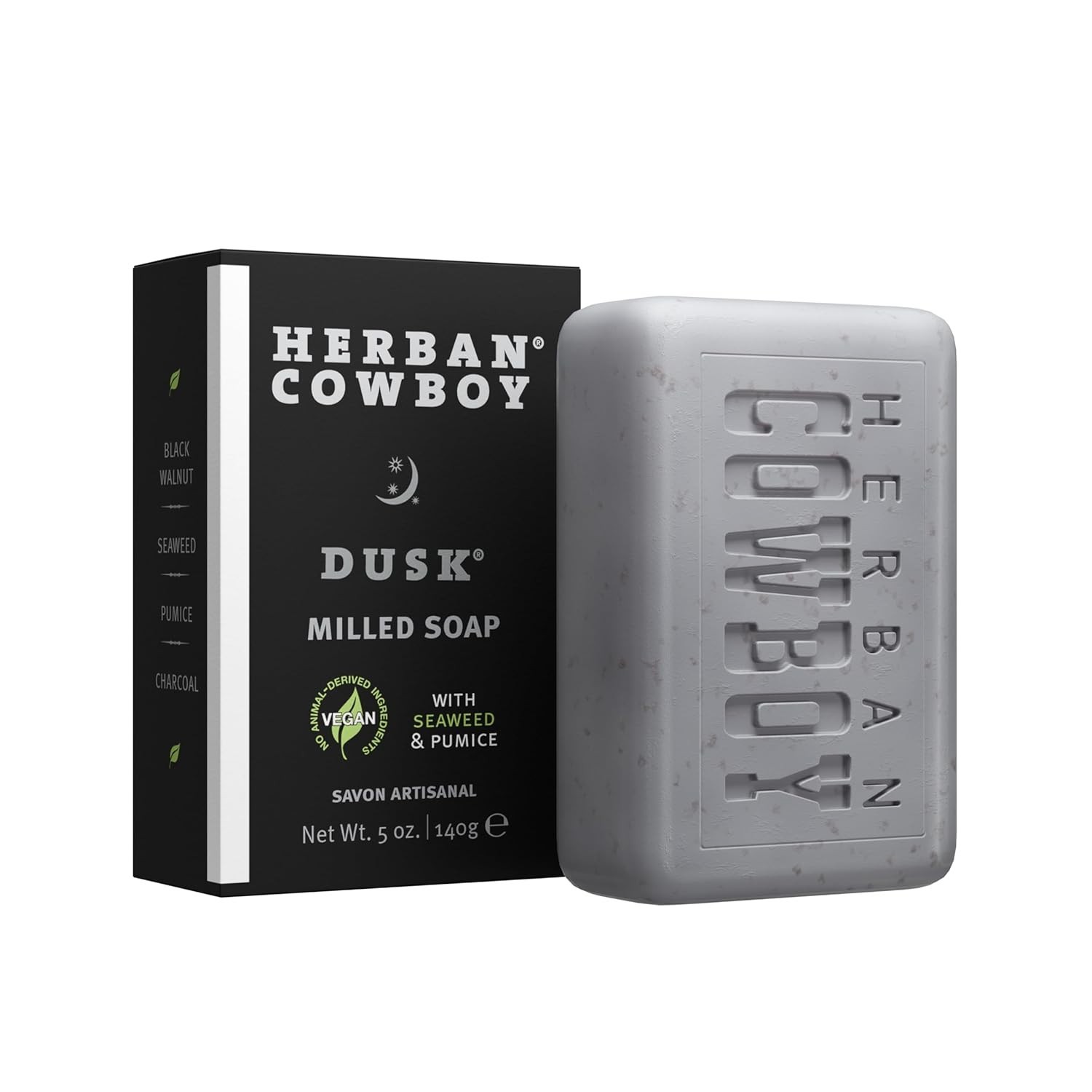 Herban Cowboy Dusk Body Soap 5oz Cedar Lavender Lime Sandalwood Vegan
