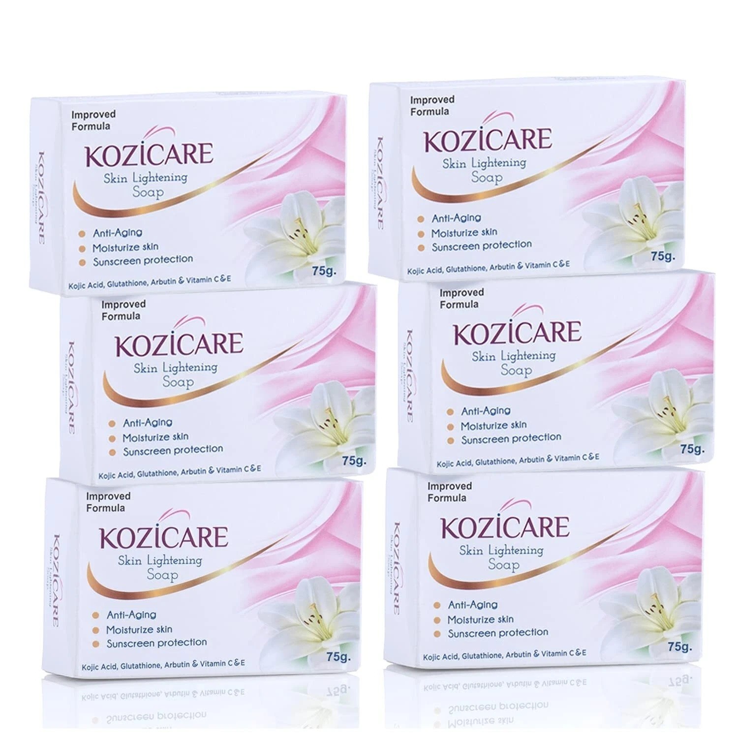(Pack of 6) Kozicare Skin Soap 75 gm Each (6 x 75gm)