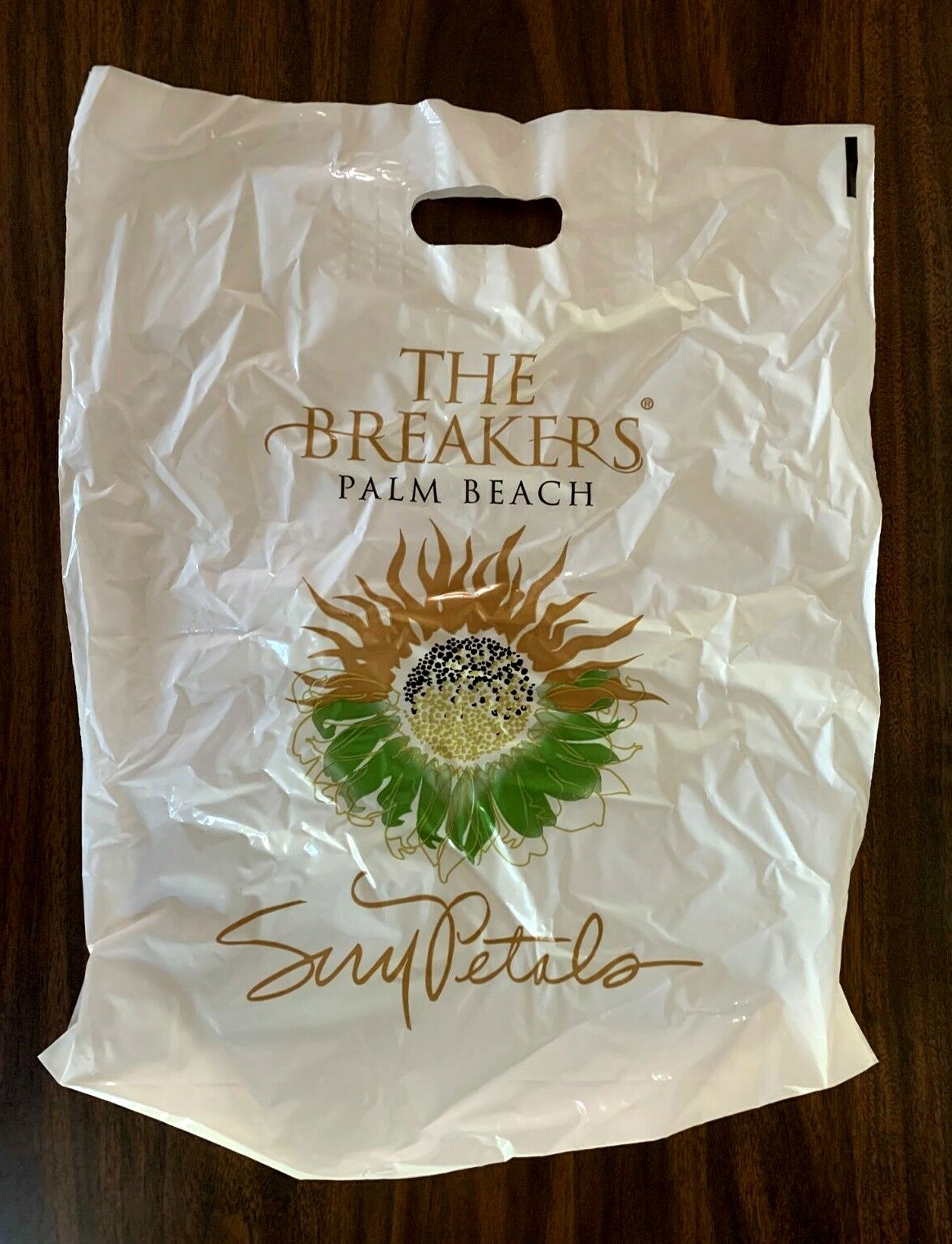 THE BREAKERS PALM BEACH GLYCERIN SUNFLOWER SURY PETALS PLASTIC BAGS (3)