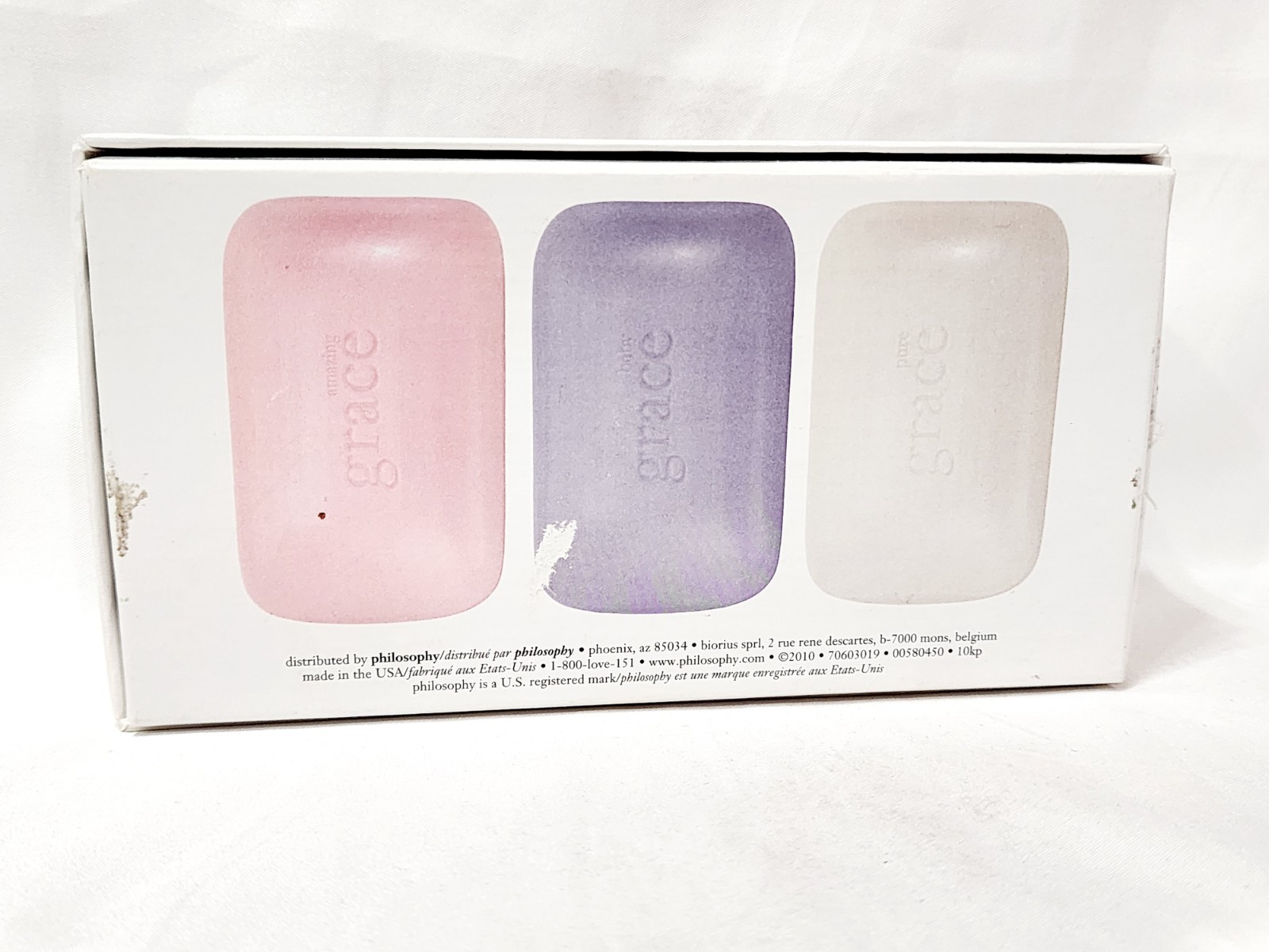 Philosophy State of Grace AMAZING BABY PURE Luxury Soap Bar Set 3 oz/85.05g New