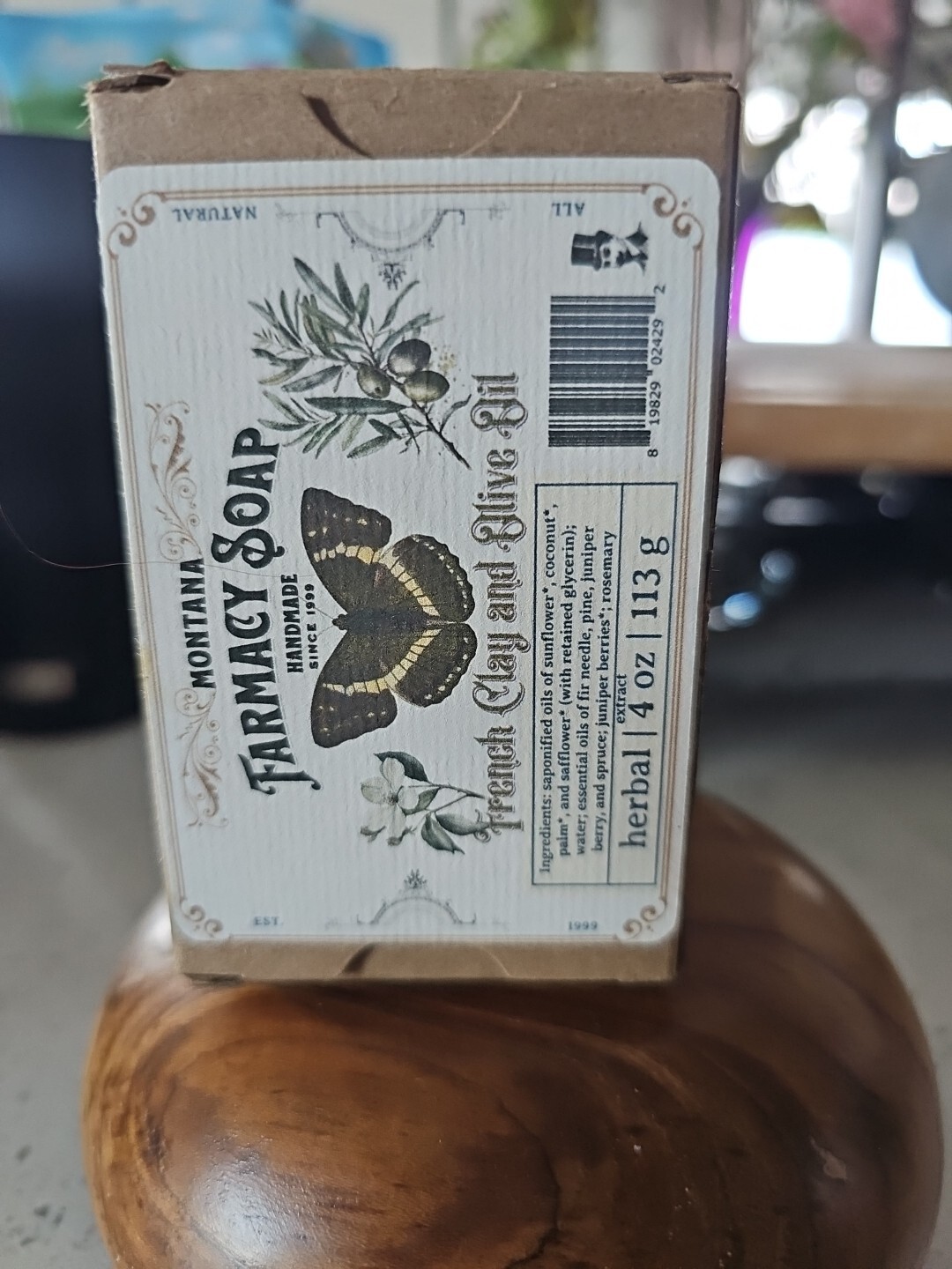 French Clay Olive Oil Soap, Handmade 100% Natural