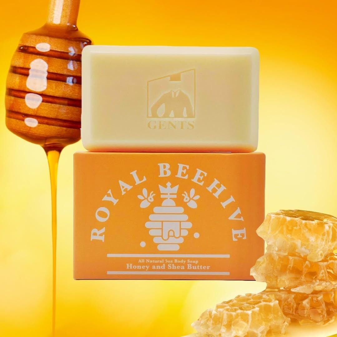 Gents Moisturizing Bar Soap for Men Bath and Shower (Royal Beehive Pack of 1)