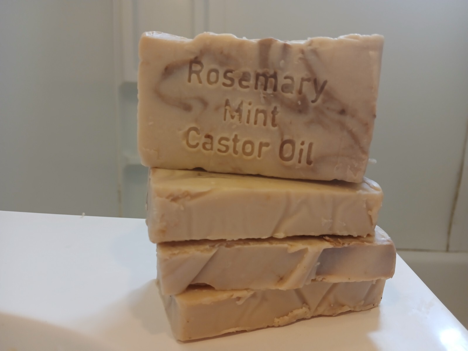 ROSEMARY MINT CASTOR OIL GOAT MILK SOAP HAPPY GOAT CREAMERY FREE SHIPPING CHEAP