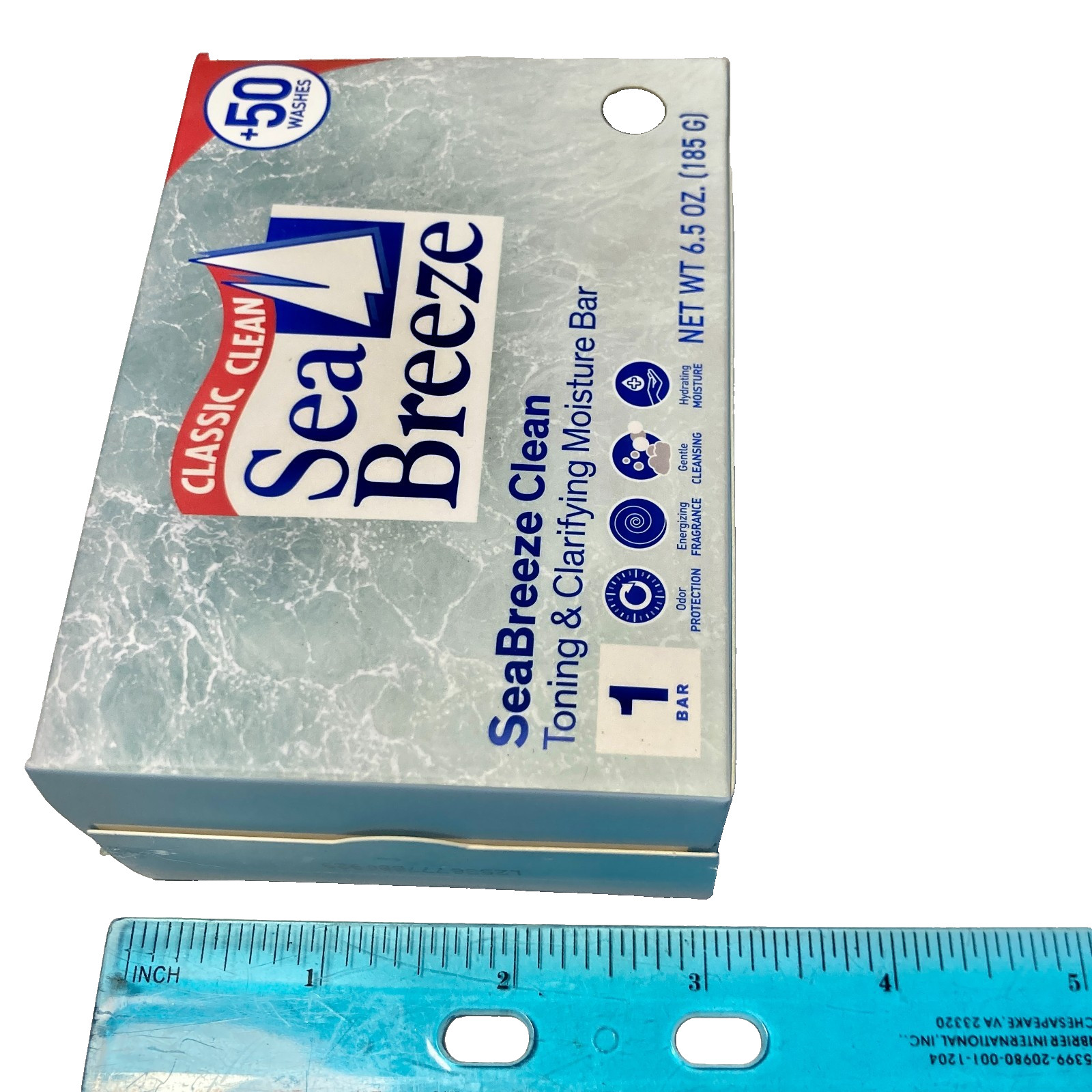 4 SEA BREEZE Classic Clean Toning & Clarifying Moisture BAR SOAP 6.5 oz X 4 Bars